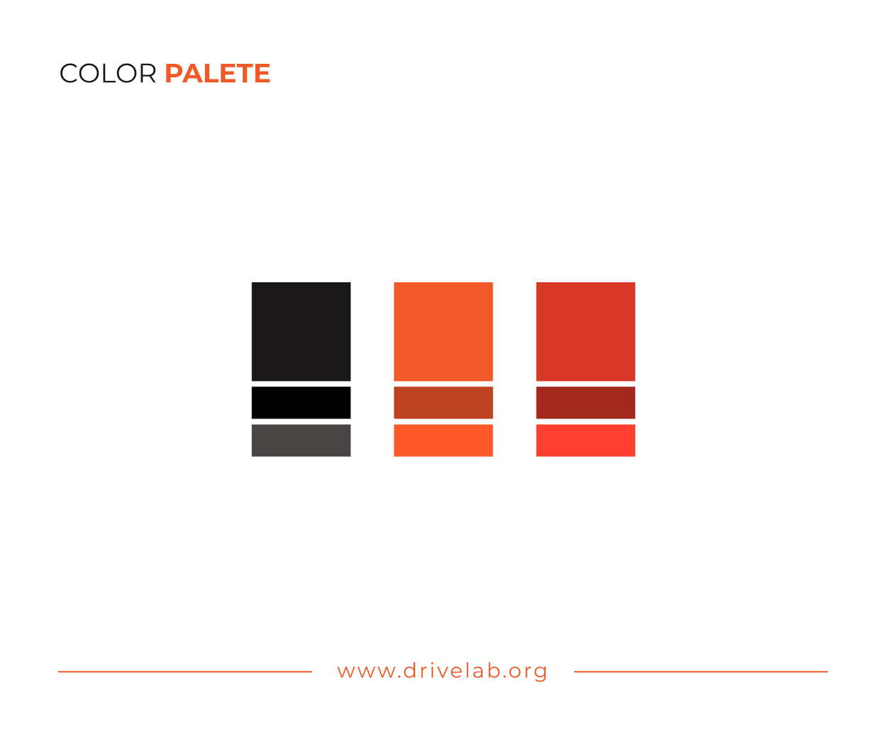 DriveLab the Design and Research of In-Vehicle Experiences Lab Color Palette Image