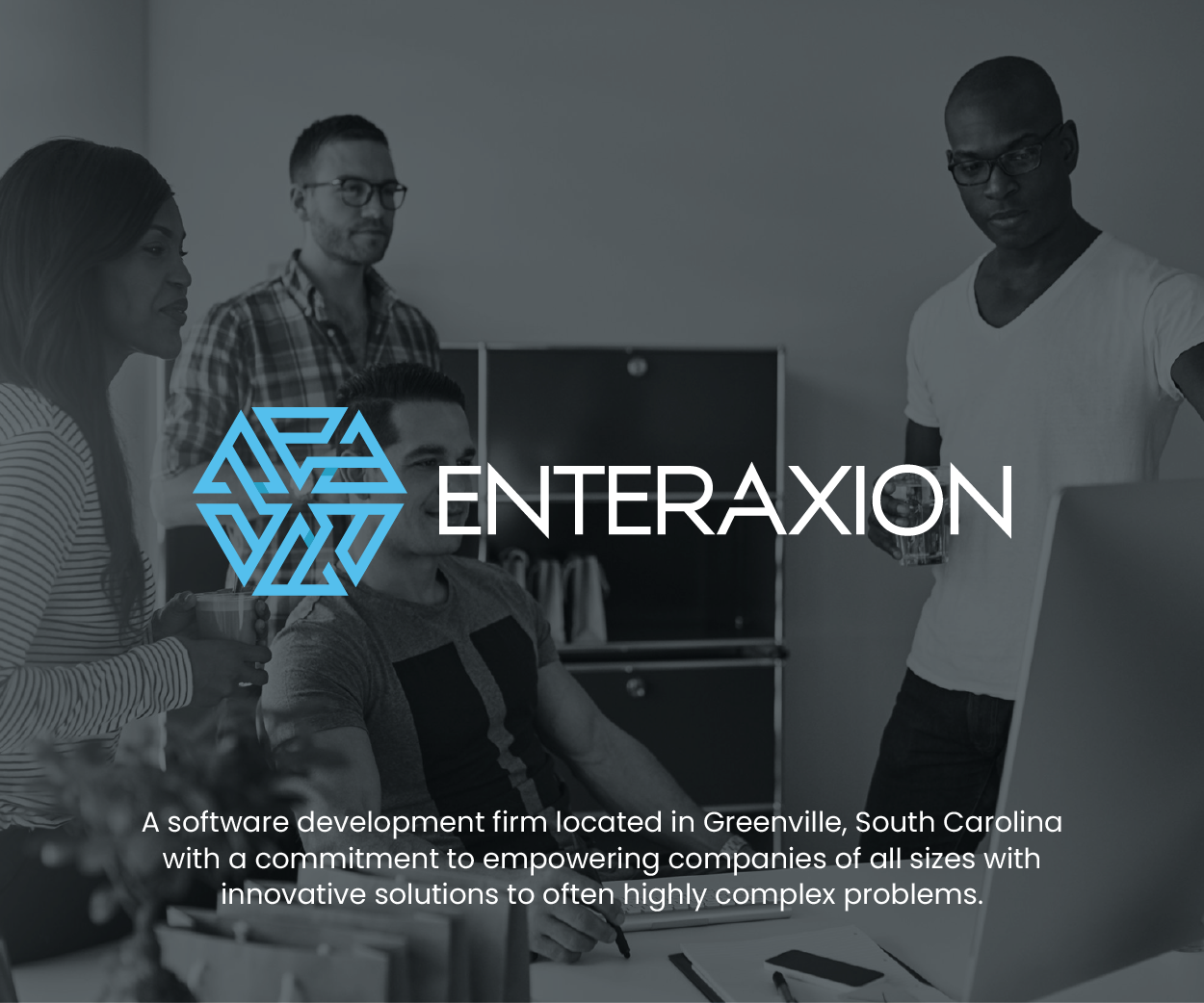 Enteraxion a software development firm Logo Design Image