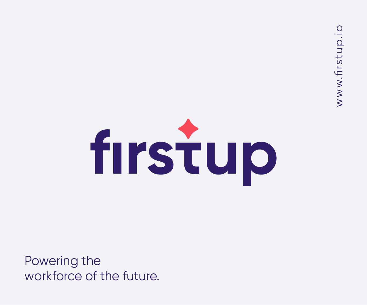 FirstUp – digital employee experience platform Logo Design Image