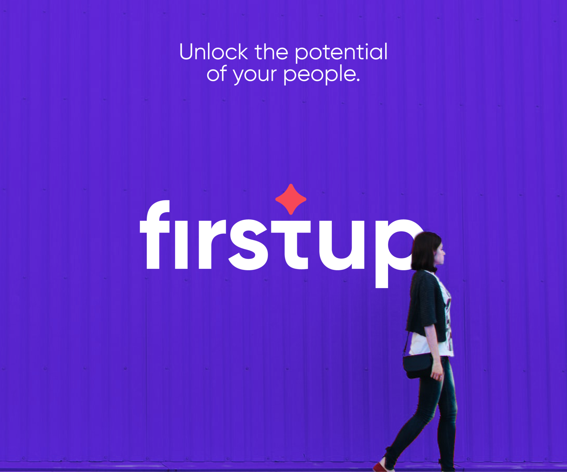 FirstUp – digital employee experience platform Logo Design Image