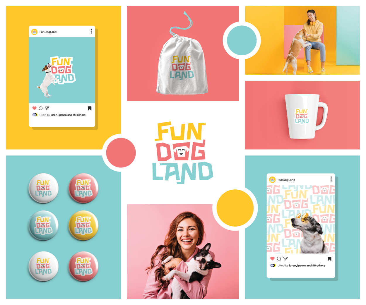 FunDogLand – community, marketplace and facilities for dogs and their owners Promotional Products Design Image