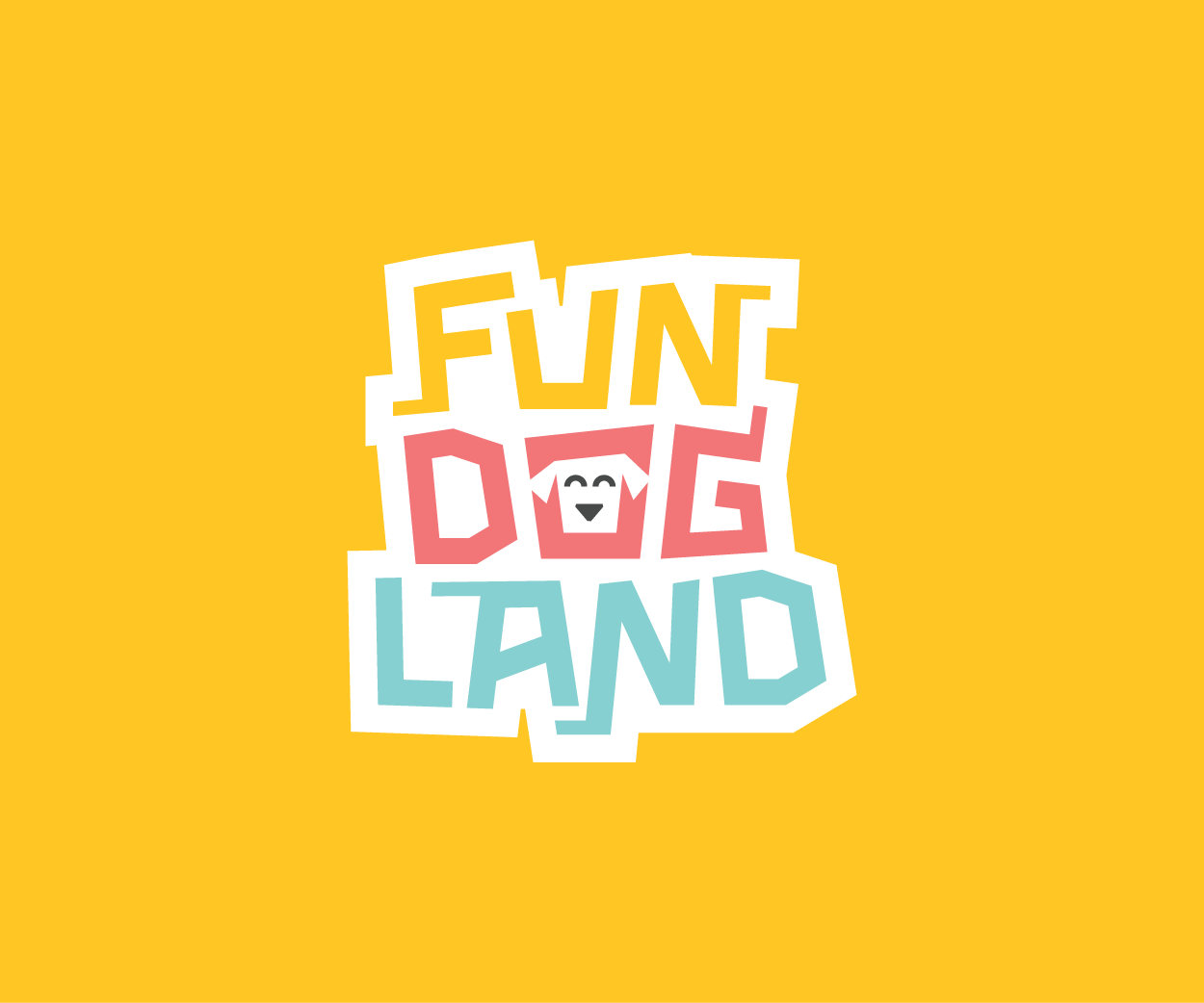 FunDogLand – community, marketplace and facilities for dogs and their owners Logo Design Image