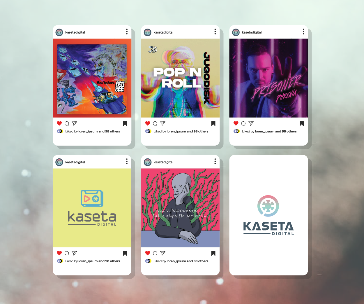 Kaseta Digital - digital distribution of music to stores and streaming/download platforms Instagram Post Design Image