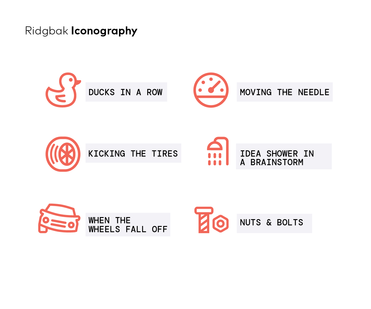 Ridgbak - enterprise risk management company Icon Design Image