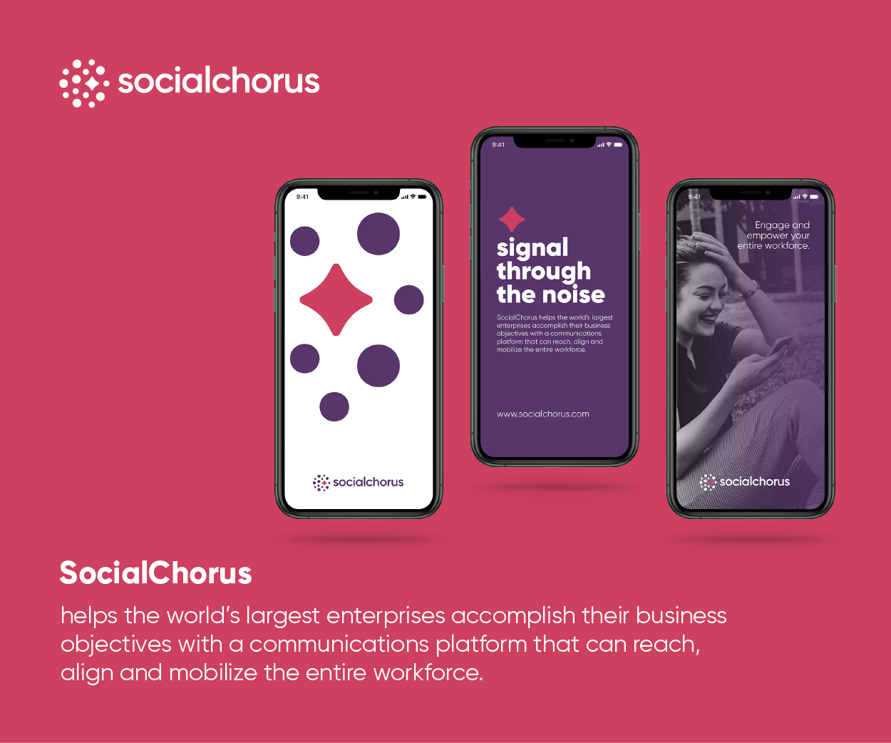 SocialChorus – workforce communications platform that enables reaching, aligning, and mobilizing every worker Cover Design Image