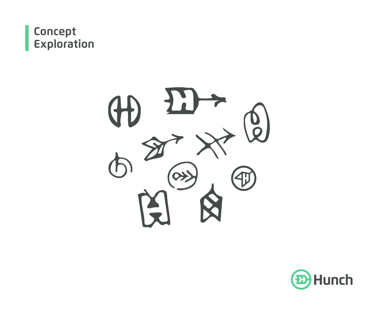 Hunch an automated creative production and media buying platform Symbol Exploration Image