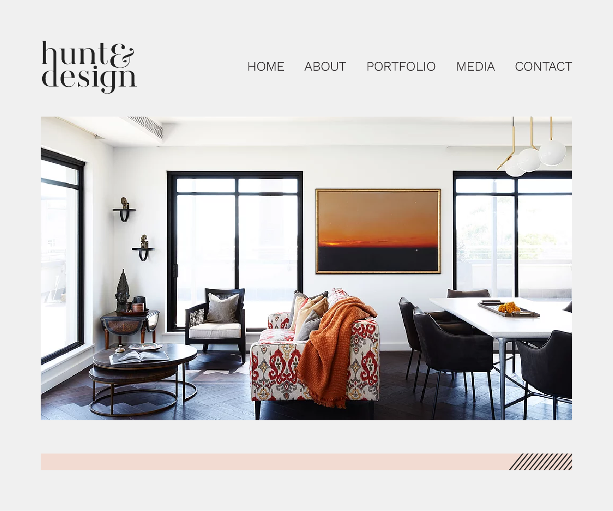 Hunt and Design - an interior design studio Logo Design Website Implementation Image