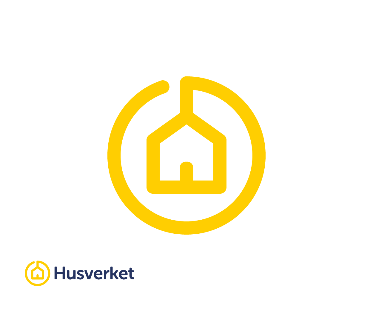 Husverket - a house supplier Logo Design Image