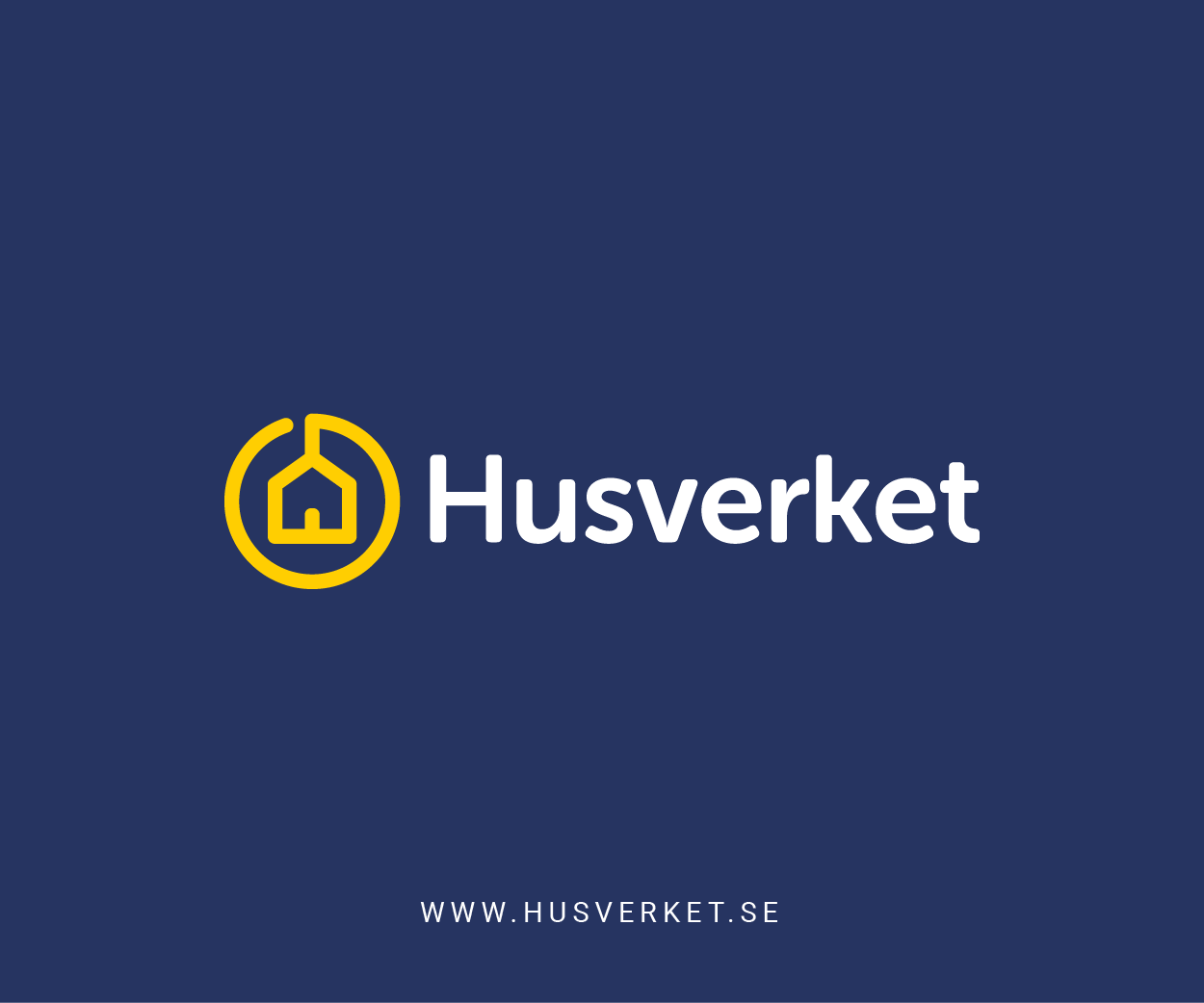 Husverket a house supplier Logo Design Image