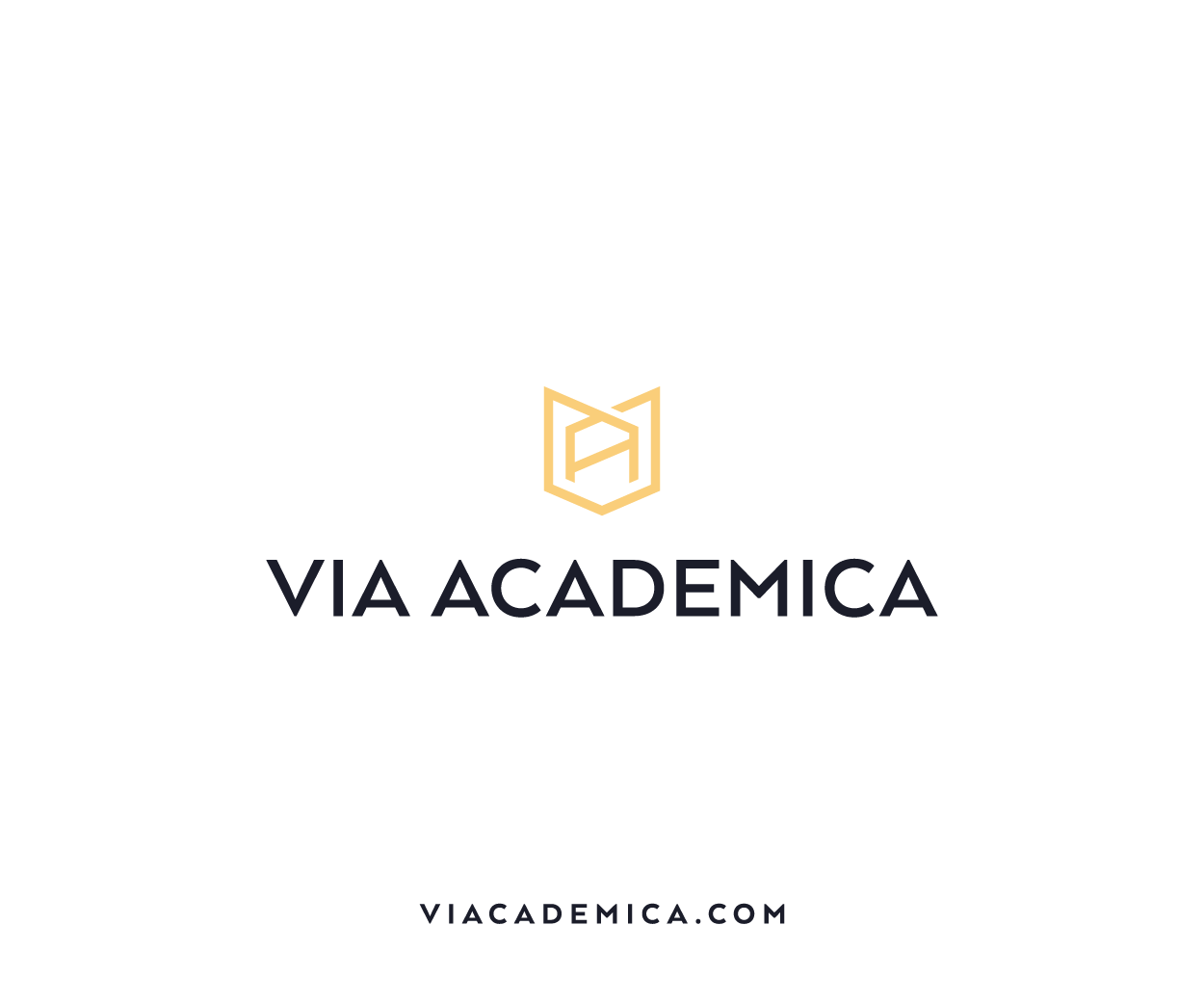 Via Academica - studying abroad and academic career orientation company Logo Design Image