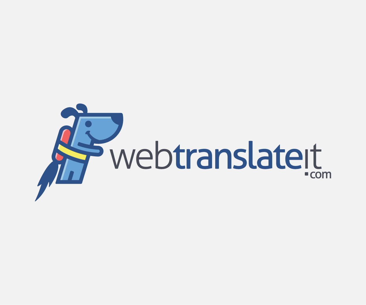 WebTranslateIt all-in-one translation management system Logo Design Image