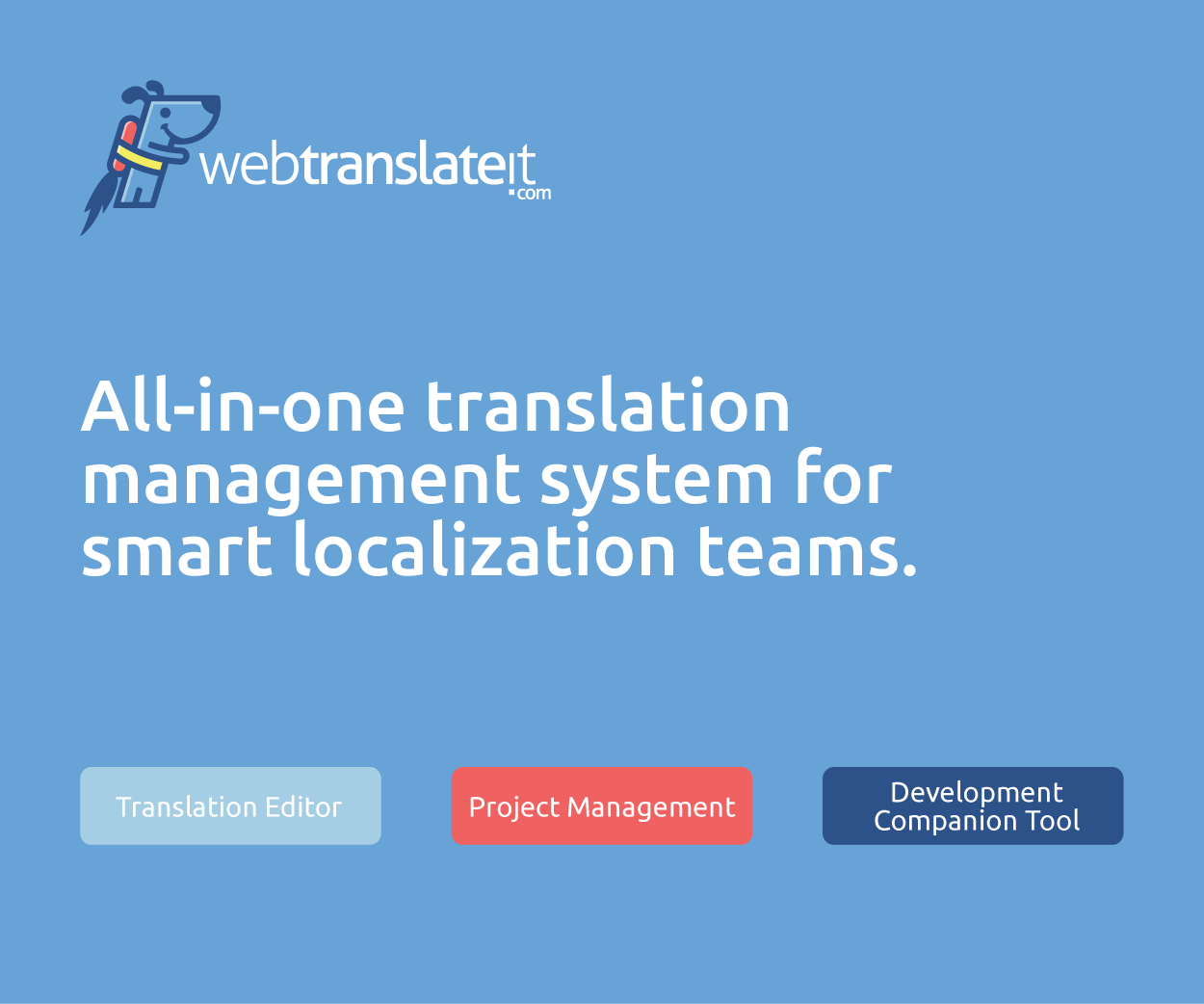 WebTranslateIt all-in-one translation management system Logo Design Implementation Image